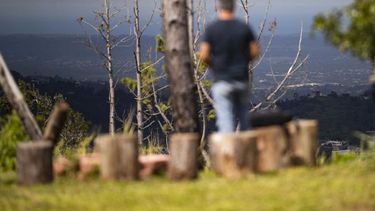 la madrugada estuvo fria en la zona montanosa de la isla