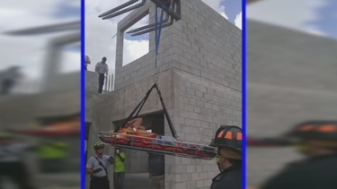 trabajador resulta herido en un accidente de construccion