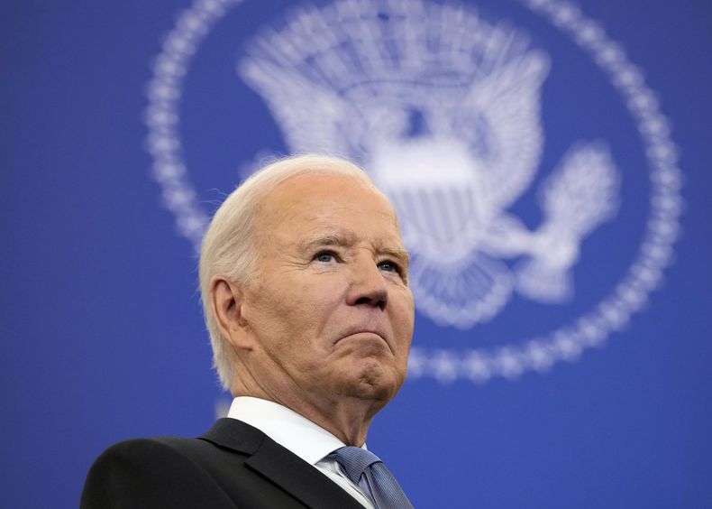 El presidente Joe Biden antes de un discurso sobre política exterior en el Departamento de Estado, el 13 de enero de 2025, en Washington. (AP Foto/Susan Walsh, Archivo)