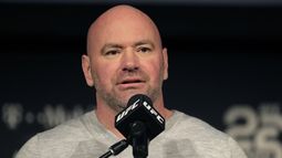 ARCHIVO - En esta foto de archivo del 2 de noviembre de 2018, el presidente de UFC, Dana White, habla en una conferencia de prensa en Nueva York. (AP foto/Julio Cortez, archivo)