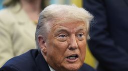 El presidente estadounidense Donald Trump en la Oficina Oval en la Casa Blanca en Washington el 15 de septiembre del 2025. (AP foto/Alex Brandon)