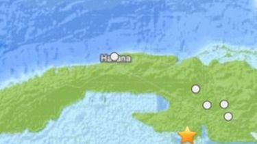 Ubicación del sismo, según el Servicio Geológico de los Estados Unidos.