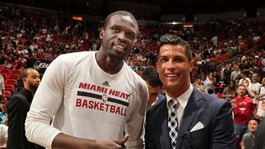 cristiano ronaldo visito al heat de miami