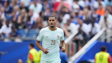 ARCHIVO - El defensor francés Maxence Lacroix durante el partido contra Noruega en la Copa del Mundo, el viernes 26 de junio de 2026 en Foxborough, Massachusetts. (AP Foto/Dave Shopland)