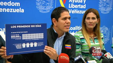 el gobierno interino de juan guaido logro ingresar a venezuela 800 toneladas de ayuda humanitaria