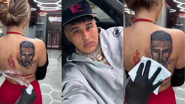 pareja de dany ome se tatua su rostro y desata polemica viral en redes sociales