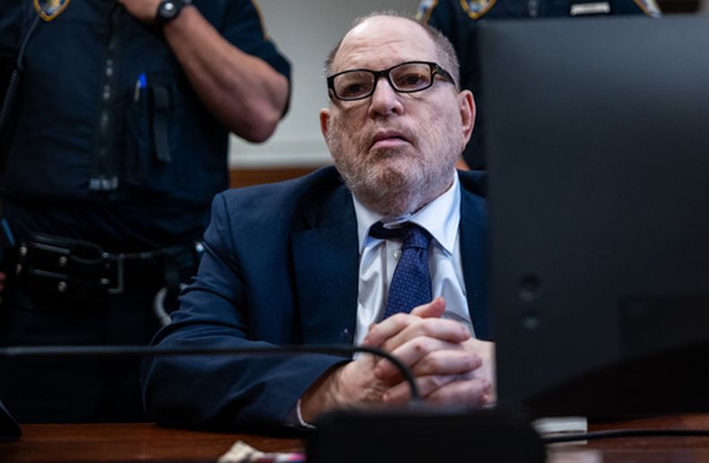 Harvey Weinstein comparece ante el tribunal penal de Manhattan el jueves 14 de mayo de 2026, en Nueva York. (Spencer Platt/Pool Photo via AP)