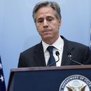 El secretario de Estado estadounidense Antony Blinken habla en conferencia de prensa en Tel Aviv, Israel, 30 de noviembre de 2023. (Saul Loeb/Pool Foto via AP)