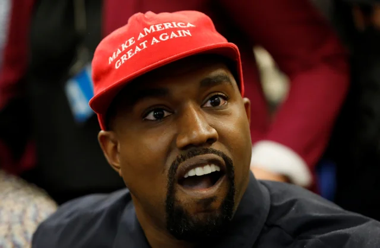 Rapper Kanye West speaks during a meeting with U.S. President Donald Trump to discuss criminal justice reform at the White House in Washington, U.S., October 11, 2018. REUTERS/Kevin Lamarque
