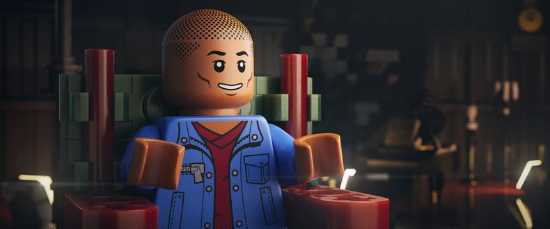 Esta imagen proporcionada por Focus Features muestra un personaje de Lego con la voz de Pharrell Williams en una escena de Piece By Piece. (Focus Features via AP)