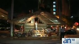 vandalizan y se roban la figura del nino jesus de un pesebre en coral gables