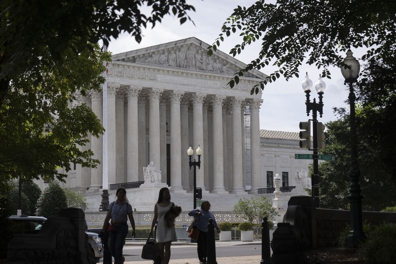 Vista del edificio de la Corte Suprema de EEUU, el 27 de junio de 2024 en Washington. (Foto AP/Mark Schiefelbein)