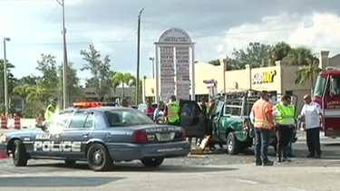 accidente en hialeah deja lesionadas a varias personas