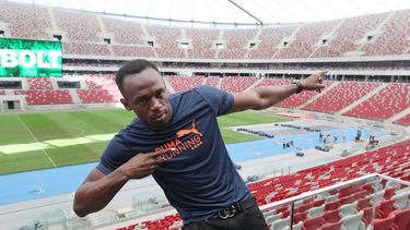 americateve | Usain Bolt posa en el estadio Nacional de Varsovia, Polonia, el mi&eacute;rcoles 20 de agosto de 2014. (AP Foto/Czarek Sokolowski)