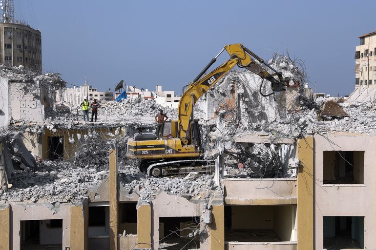 Escombros de Gaza se convierten en fuente de ingresos
