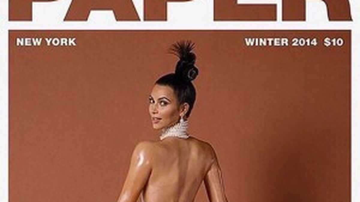 Kim Kardashian se desnuda en la portada de la revista Paper (FOTOS)