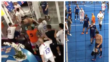 [video] cubanos envueltos en brutal pelea en una cancha de soccer bajo techo en la ciudad del doral 
