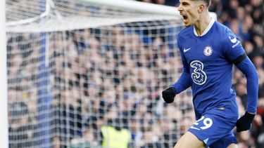 ARCHIVO - El delantero Kai Havertz celebra tras un gol para Chelsea en el partido contra Crystal Palace en la Liga Premier inglesa, el domingo 15 de enero de 2023, en Londres. (AP Foto/David Cliff)