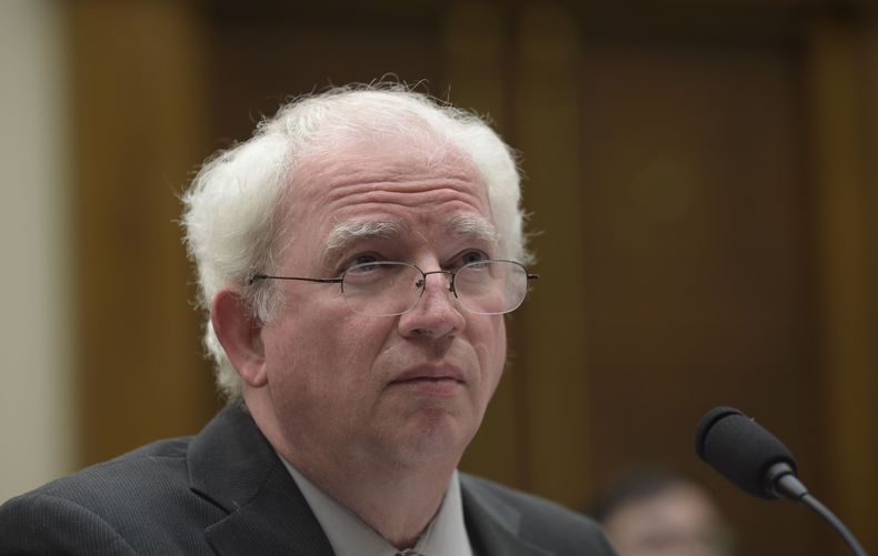 John Eastman, abogado del entonces presidente Donald Trump, en Washington el 16 de marzo de 2017. (Foto AP /Susan Walsh)