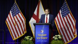 El dirigente del Partido Republicano en Alabama John Wahl en un evento en honor al presidente Donald Trump en Birmingham, Alabama el 3 de abril del 2025. (AP foto/Butch Dill)