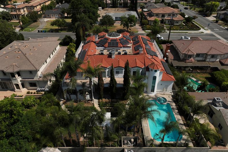 La casa de Silvia Zhang y Guojun Xuan en Arcadia, California, el 16 de julio del 2025. (AP foto/Jae C. Hong)