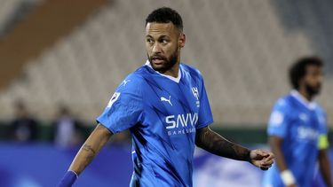 ARCHIVO - El delantero brasileño Neymar del club saudí Al Hilal durante el partido contra el Nassaji Mazandaran de Irán en la Liga de Campeones de Asia, el martes 3 de octubre de 2023, en Teherán. (AP Foto)