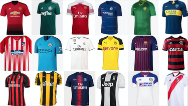 el polemico ranking de las camisetas mas lindas del mundo que lidera un equipo brasileno