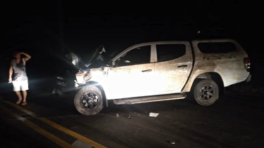 tragico accidente de transito en la lisa: camioneta impacta contra un carreton de caballo dejando una persona muerta