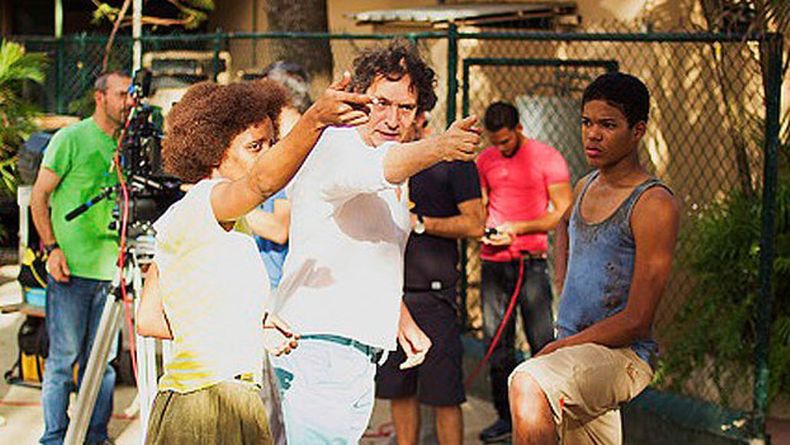 Agustí Villaronga y su equipo durante el rodaje de El rey de La Habana.