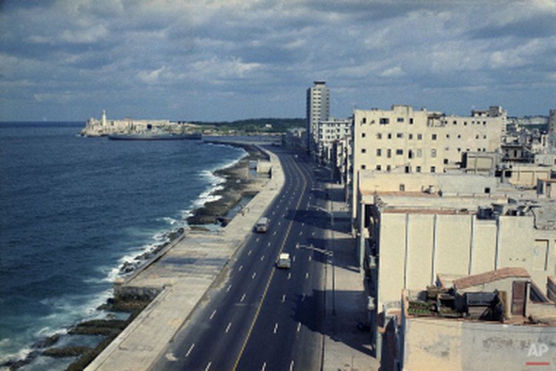 El Malecon en La Habana, Cuba, Nov. 1971.