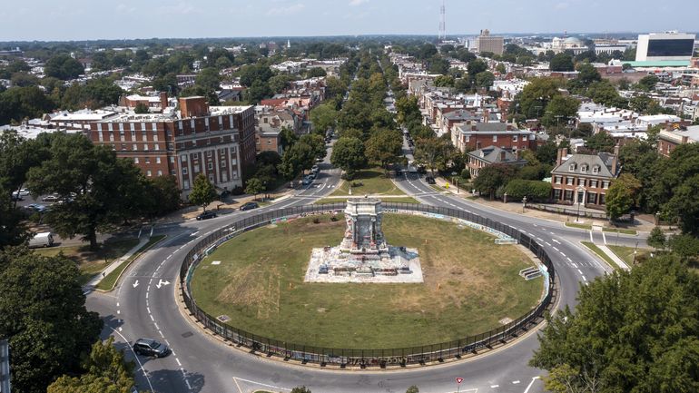 Quitarán pedestal de monumento confederado en Virginia