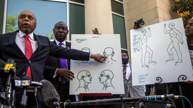 la familia del afroamericano andrew brown dice que fue disparado cinco veces, una en la nunca, en su arresto