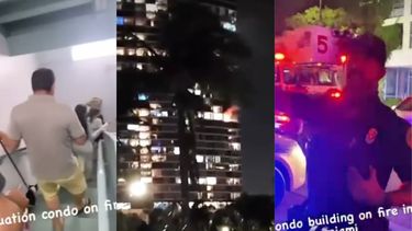 incendio estalla en un balcon de un condominio en el downtown de miami