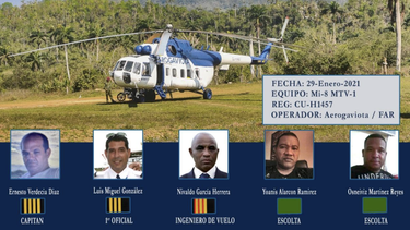 revelada la identidad de los cinco fallecidos en el accidente de un helicoptero militar en el oriente de cuba