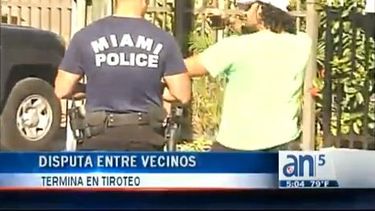americateve | La Policía de Miami tuvo que acudir esta mañana a la Pequeña Habana a fin de resolver un altercado entre vecinos que terminó a tiros.