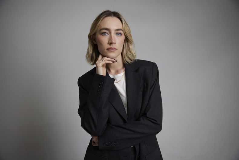 Saoirse Ronan posa para un retrato el viernes 27 de septiembre de 2024 en Nueva York. (Foto Matt Licari/Invision/AP)