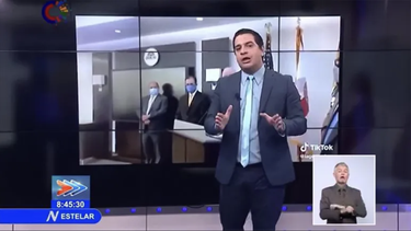 humberto lopez reaparece en la tv cubana exhibiendo el arsenal legal del regimen cubano contra la oposicion y el exilio