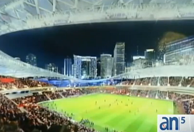 El alcalde del condado Carlos Giménez ofreció más información sobre la nueva variante para la construcción del estadio de David Beckam en Miami y hasta favorece un referendo.