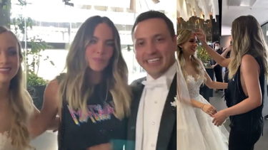 video: belinda le da su bendicion a pareja que se casaba en hotel