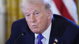 El presidente estadounidense Donald Trump en un evento en la Casa Blanca en Washington el 9 de enero del 2026. (AP foto/Alex Brandon)
