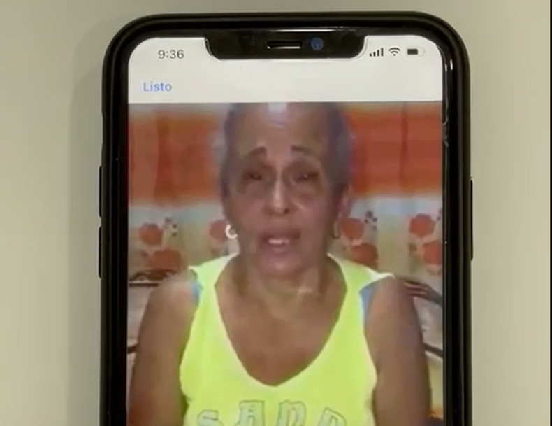 Una madre suplica desde Cuba ayuda para sus hijos detenidos por la dictadura. (Captura de pantalla)&nbsp;