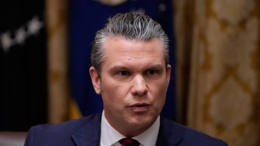 El secretario de Defensa estadounidense Pete Hegseth en la Casa Blanca en Washington, el 2 de diciembre del 2025. (AP foto/Julia Demaree Nikhinson)