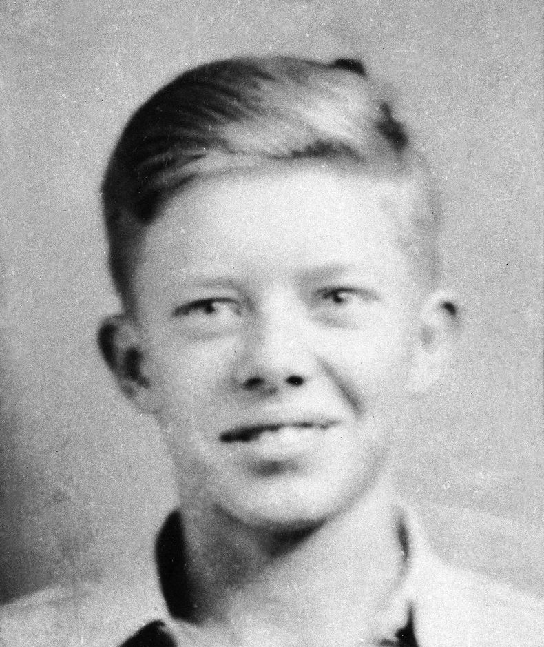 ARCHIVO - Fotografía de 1932 de Jimmy Carter a los 7 años de edad en Plains, Georgia. (Familia Carter vía AP, Archivo)