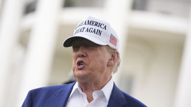 El presidente Donald Trump habla en la Casa Blanca el 18 de junio de 2025, en Washington. (AP foto/Evan Vucci)