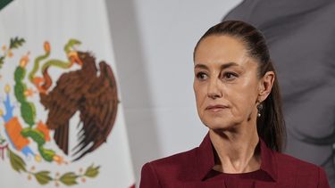 ARCHIVO - La presidenta mexicana Claudia Sheinbaum ofrece su conferencia de prensa matutina en el Palacio Nacional, el miércoles 2 de abril de 2025, en Ciudad de México. (AP Foto/Marco Ugarte, Archivo)