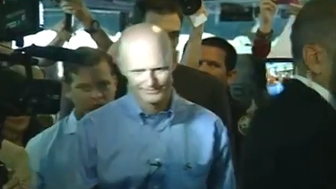 Marco Rubio, Rick Scott y Carlos López Cantera en el Arepazo