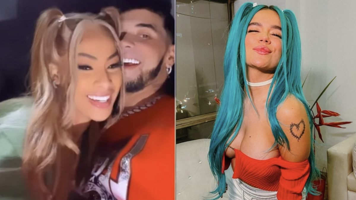 Anuel AA nombró a Karol G por error en un concierto y estallaron las redes