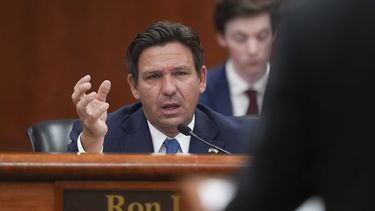 El gobernador de Florida Ron DeSantis en Tallahassee, Florida, el 5 de marzo del 2025. (AP foto/Rebecca Blackwell)