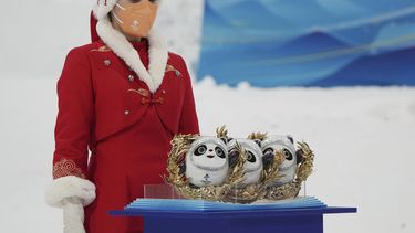 Campeones en juegos olímpicos reciben oso de peluche