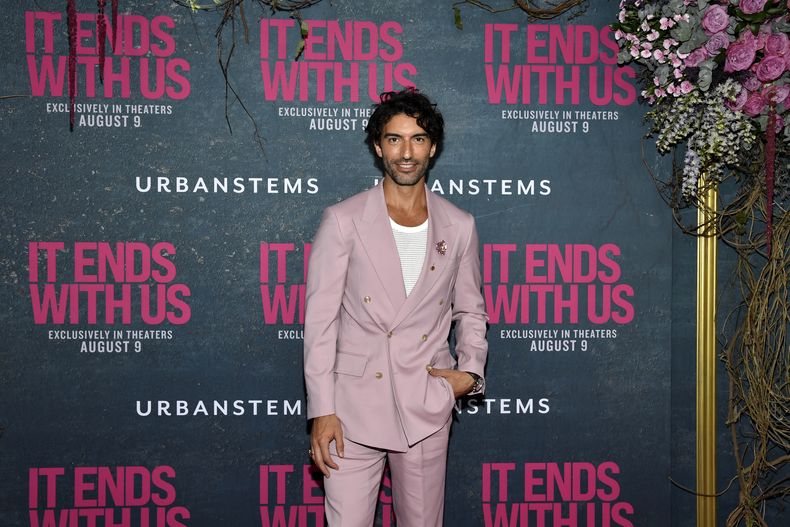 ARCHIVO - Justin Baldoni asiste al estreno mundial de It Ends with Us en AMC Lincoln Square, en Nueva York, el martes 6 de agosto de 2024. (Foto de Evan Agostini/Invision/AP, Archivo)